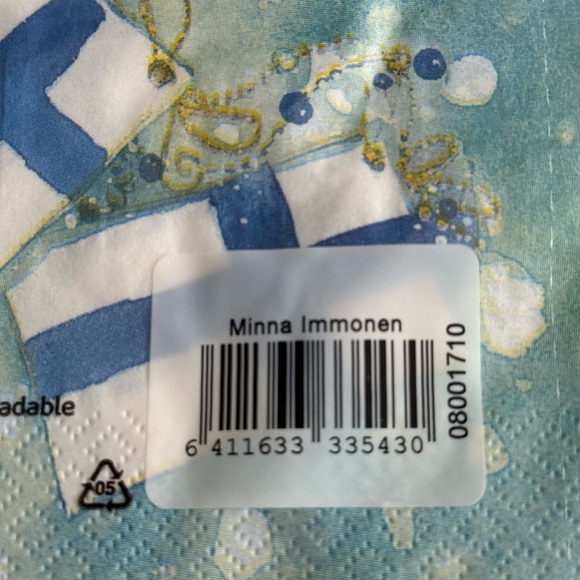 Havi Finnish Paper Dinner (20) and Cocktail (20) Napkins Minna Immonen Design - Picture 5 of 7